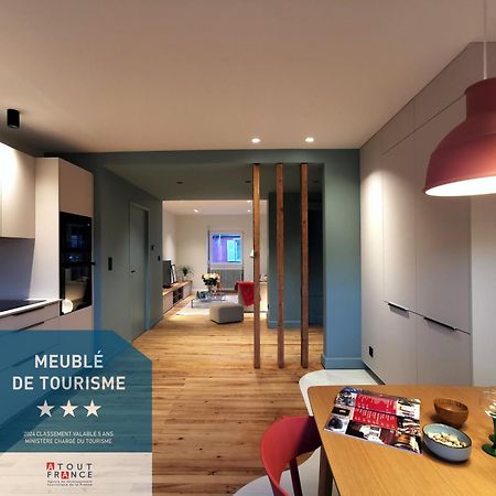Entre Ville Et Vignes - Gite Classe 3 Etoiles Ingersheim Bagian luar foto