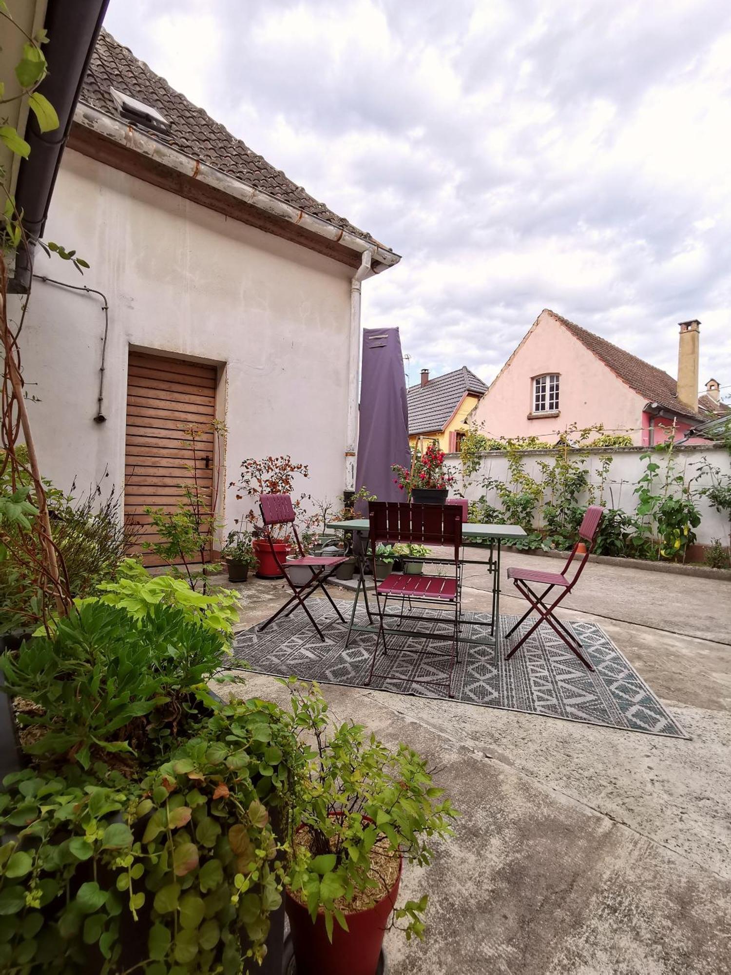 Entre Ville Et Vignes - Gite Classe 3 Etoiles Ingersheim Bagian luar foto